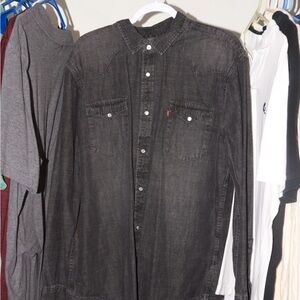 Levi's Black Denim Men's Shirt